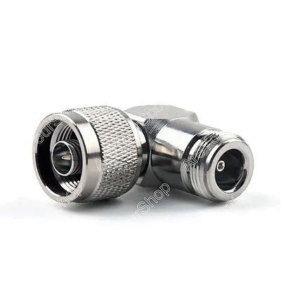 2Pcs Adapter 90 Degree Angle N Plug Male To N Female Jack RF Connector Right • $11.37