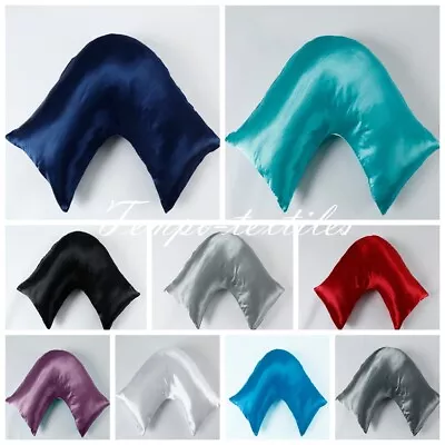 Soft Silky Satin V Shaped/Boomerang Pillowcase • $14.99