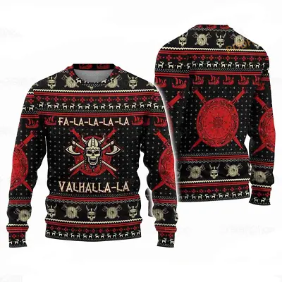 Viking Merry Christmas Gifts Knitted Sweater. • $39.99