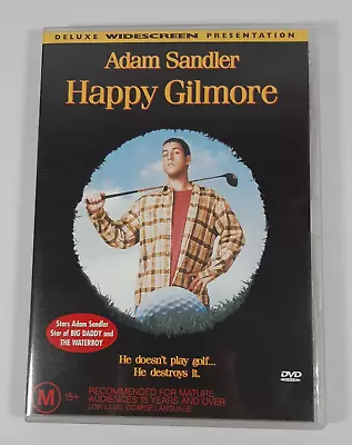 Happy Gilmore Movie PAL MA15+ DVD Region 4 VGC Adam Sandler • $4.99