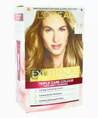 Loreal Paris Loreal Excellence Creme Triple Care Colour 7.31 Natural Dark Carame • £10.24