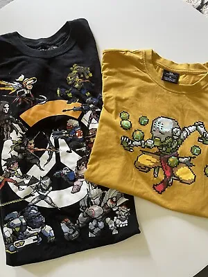 $30 • Buy 2x Overwatch Tshirt Size Medium 2018 Official Licensed Level Up Wear & Blizzard
