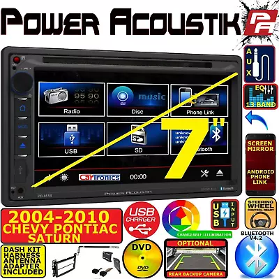 04-10 Chevy Pontiac Saturn Touchscreen Bluetooth Usb Cd/dvd/aux/mp3 Stereo Pkg • $390.63