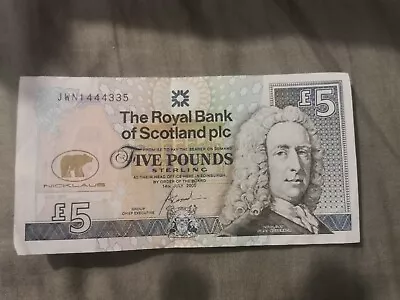 Royal Bank Of Scotland £5 Jack Nicklaus Commemorative Bank Note • £12