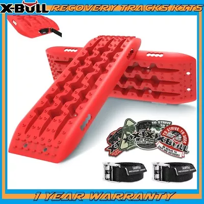 X-BULL Recovery Tracks 4x4 4wd Accessories Car 10T Sand Mud Snow Red Gen2.0 2PCS • $75