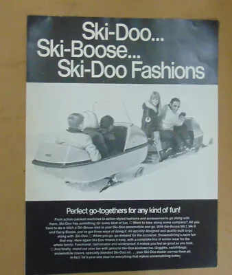 1971 Vintage Ski-Doo Snowmobile Spec Sheet Ski-Boose Ski-Doo Fashions • $19.99