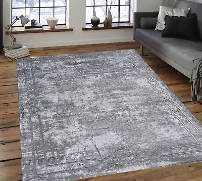 Living Room Large Rugs Bedroom Hallway Runner Round Rug Carpet Shiny Hera • £39.50