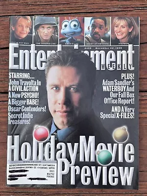 JOHN TRAVOLTA November 20 1998 Entertainment Weekly Magazine  Movie Preview • $9.99