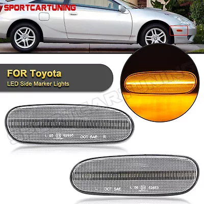 For 00-05 Toyota Celica MR2 Spyder Amber LED Side Marker Lights Turn Signal Lamp • $39.59