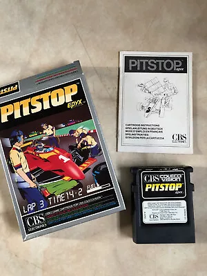 CBS Colecovision Pitstop Video Game Cartridge • £17.95