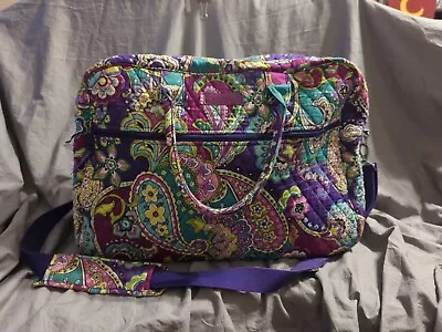 2012 Vera Bradley Large Duffel  Heather  Purple/Green/Pink/Turquoise PRE-OWNED  • $39.94