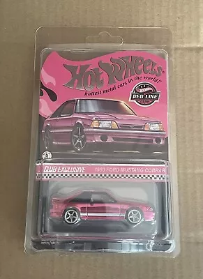 Hot Wheels RLC Exclusive Pink Edition 1993 Ford Mustang Cobra R • $49.99