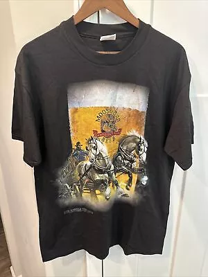 VTG Moosehead Horse T Shirt Size Large Canadian Beer Brewiana Black Rare • $24.99