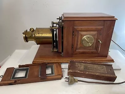 Rare 19th Century Magic Lantern Projector WF Archer Co. Liverpool W/12 EP Slides • $449