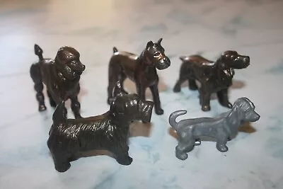 Vintage Cast Iron Miniature Dog Figurines Lot 5 • $25