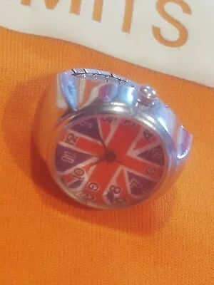 Rangers Fc Union Jack Finger Watch Ring (broke)  • £6