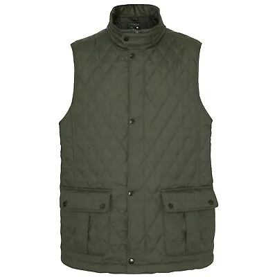 Mens Champion Ashby Diamond Quilted Gilet Multipocket Padded Bodywarmer • £24.99