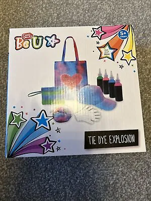 Chad Valley Be U Tie Dye Explosion Protective Gloves & Rubber Bands NEW BOXED • £2.99