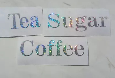 £2 • Buy Kitchen Storage Labels Canisters/jars Tea Coffee Sugar  Other Colours Available