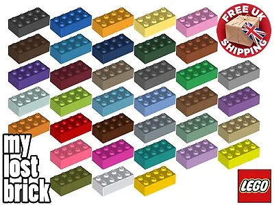 LEGO - Part 3001 - Pack Of 5 X NEW LEGO Bricks 2x4 + SELECT COLOUR +FREE POSTAGE • £1.49