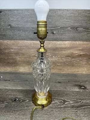 Vintage Waterford Irish Crystal Table Lamp 13 1/2  Tall • $109