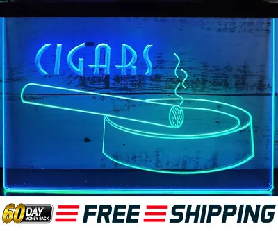 Cigars Vape Smoke Shop Cigarette LED Neon Light Sign Display Wall Art Lamp Décor • $99.99