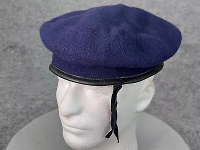 Original Military Beret Czech Republic Fezko Strakonice LARGE 100% Wool Navy • $12.50