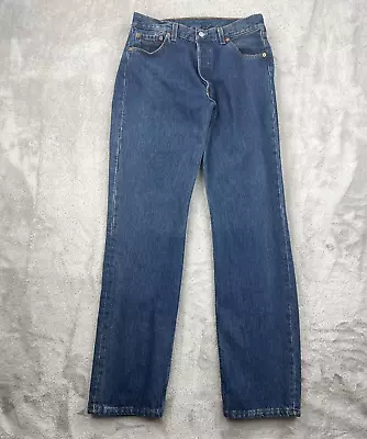 Vintage Levis 501 Jeans Mens 31x32 Student Fit Button Fly 90s Made In USA Denim • $59.99