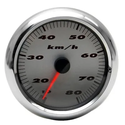 MasterCraft Boat Speedometer Gauge | Medallion 80 Km/h Silver • $60.22