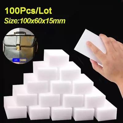 100 Pcs/lot Melamine Sponge Magic Sponges Eraser For Kitchen Bathroom Cleaning • $10.91