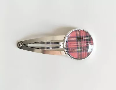 Royal Stewart Tartan Hair Clip Girls/ladies Hair Slide • £2