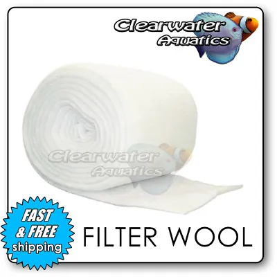  Filter Floss Wool Media Roll Aquarium Pond Fish External Tank Marine  • £99.99