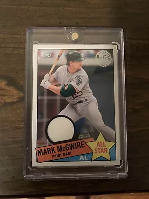 2020 Topps #85ASR-MM Mark McGwire 1985 Topps 35th Anniversary Relic ENCASED • $4.99
