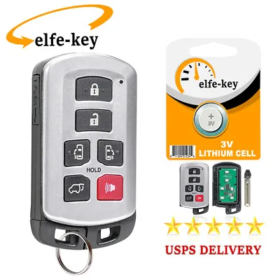 For 2011-2020 Toyota Sienna Van Keyless Smart Prox Remote Key Fob HYQ14ADR 6Btn • $44.79