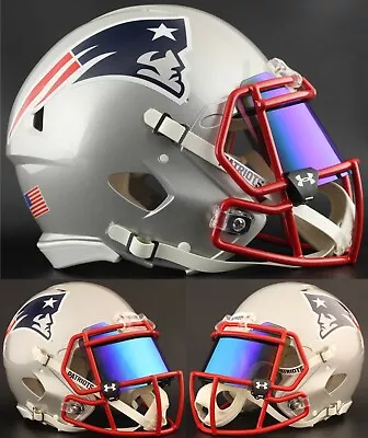 NEW ENGLAND PATRIOTS NFL Riddell SPEED Full Size Authentic Football Helmet • $359.99