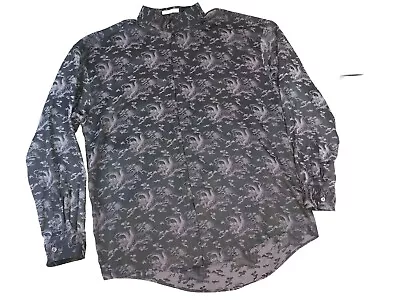 Vintage Elliott Shirt Men's Size XL All Over Dragon Print Y2K '90s Black • $52