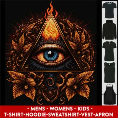 Illuminati Eye Secret Society Cult Fantasy Mens Womens Kids Unisex • £9.99