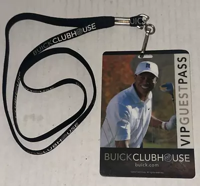 2007 Tiger Woods VIP Guest Pass Buick Clubhouse Photo Ticket Stub On Lanyard GM • $37.49