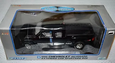 Welly 1999 Chevy Silverado Z71 Extended Cab Sportside Box DieCast 1:18 Model #36 • $99.99