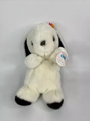 Vintage 1976 Luv Me Bunny Rabbit Easter Rattle Gund Plush White • $31.49