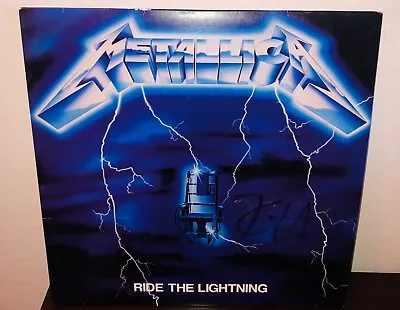 Kirk Hammett Metallica Ride The Lightning Signed Vinyl Record LP Beckett Letter • $599.99