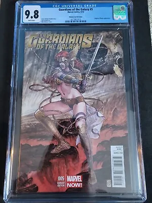 Guardians Of The Galaxy #5 CGC 9.8 Manara Variant WHITE Pages Angela Marvel 2013 • $175