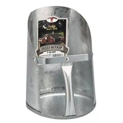 Miller Little Giant Galvanized Metal Feed Scoops 3 Qt • $20.39