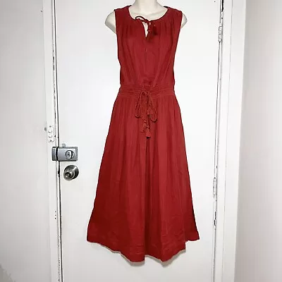 COUNTRY ROAD Red Midi Maxi Dress Size 12 #33783 • $45