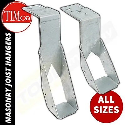 £32.79 • Buy TIMco Masonry Joist Hanger -1 Piece - Galv - All Sizes - Boxes Of 10 - DPD 24HR*