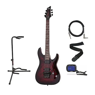 $599 • Buy Schecter Omen Elite 6 FR Electric Guitar Burst Bundle With Accessories