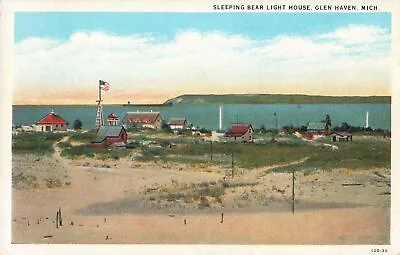 USCG Glen Haven MI USLSS SLEEPING BEAR POINT LIGHTHOUSE Keepers Cottage Fog Bldg • $16.99