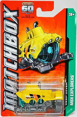 MBX EXPLORES: DEEP DIVER Submarine 101/120 MATCHBOX 2012 Y0646-0910 • $8