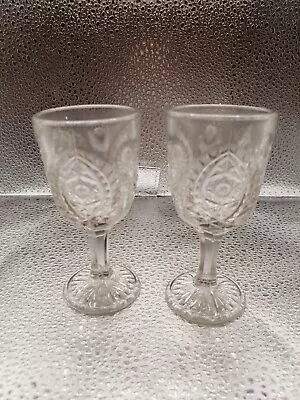 Vintage Cordial Sherry Liqueur Glasses - Cocktail Set Of Two • $18