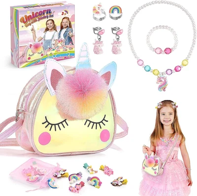 £13.50 • Buy Unicorn Gifts For Girls Age 3-8，Kids Jewellery Sets Unicorn Toys 4 5 6 Year Old